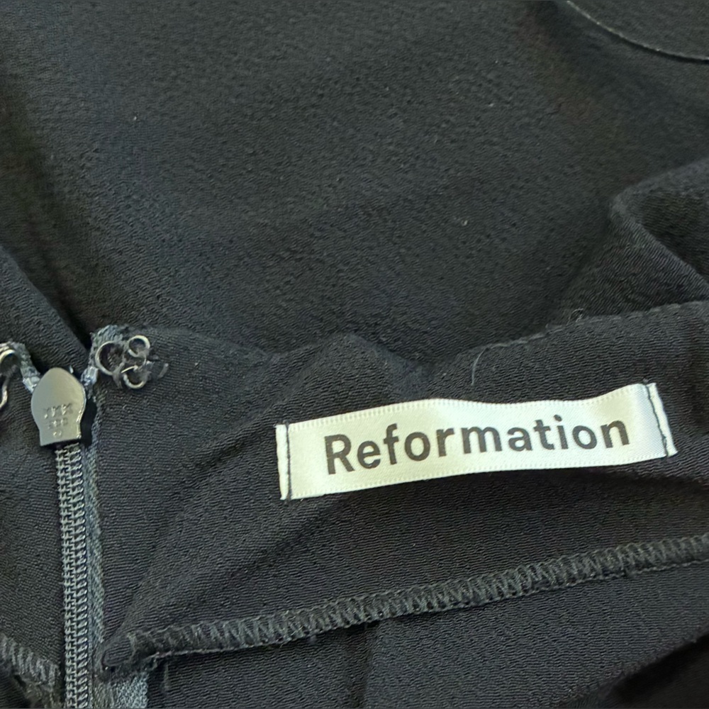 Reformation Black Two-Piece Crop Top & Maxi Skirt Set - Picture 5 of 10